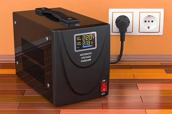 Voltage stabilizer protecting home electronics